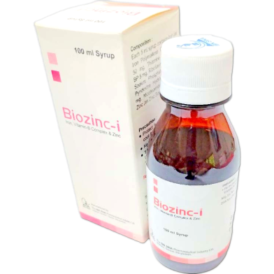 Biozinc-I Syrup-100 ml Bottle image