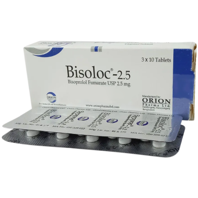 Bisoloc 2.5 mg Tablet 10'S Strip image