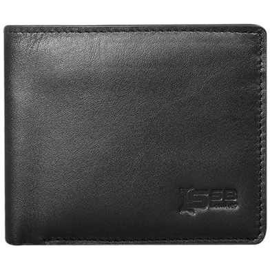 SSB Leather Black Elegance Leather Wallet For Men image
