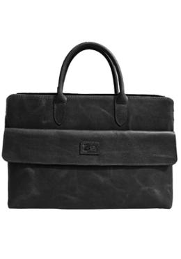 Black Leather Laptop Bag SB-LB419 image