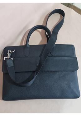 Black Milling Leather Laptop Bag SB-LB428 image