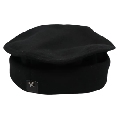 New Design Wool Afghani Star Pakol Black Cap (Free Size) For Men image