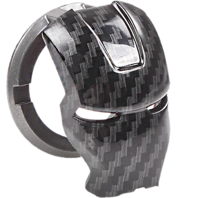 Black Panther 3d Adhesive Motorcycle Car Engine Ignition Start Stop Key Cover Carbon Fiber Anti Scratch 1 Piece image