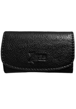 Black Round Shape Leather Key Holder Wallet SB-KR12 image