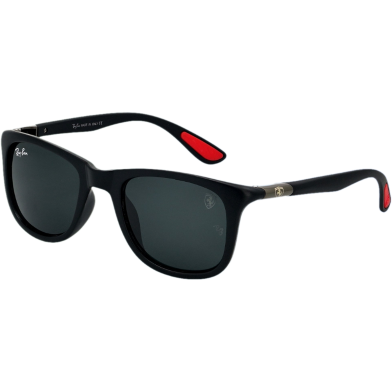 Black Shade Lens Black Red Frame RB Glass Sunglasses image