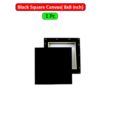 Black Square Canvas 8x8 inch image