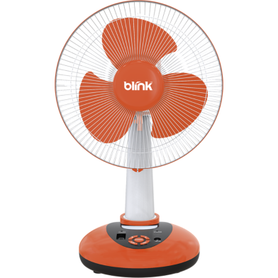 Blink Rechargeable Fan Table Fan Orange 12Inch image