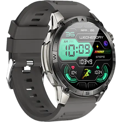 Blisbond Force AMOLED Display Bluetooth Calling Smartwatch - Silver image