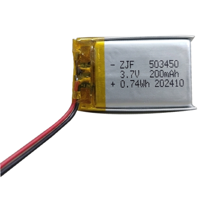 Bluetooth Headphone Lipo Battery 3.7V 200mAh image