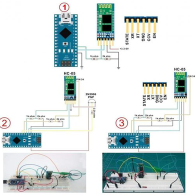 Bluetooth Module HC-05 Integrated Bluetooth Adapters Module Serial Port 6 Pin HC05 Master-slave Board For Arduino and Electronics Project Slide 5