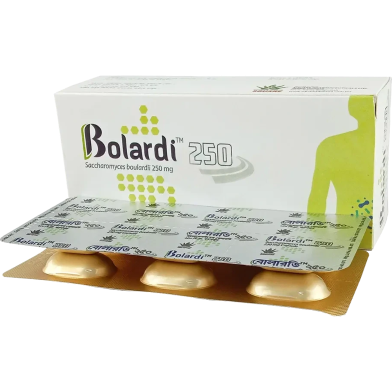 Bolardi 250 mg (5 billion CFU) Capsule 6's Strip image