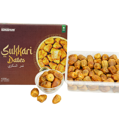 Bonobhumi Premium Quality Sukkari Dates 1 kg image