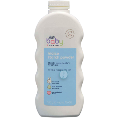 Boots Baby Maize Starch Powder From 0 Plus Months 500 gm image