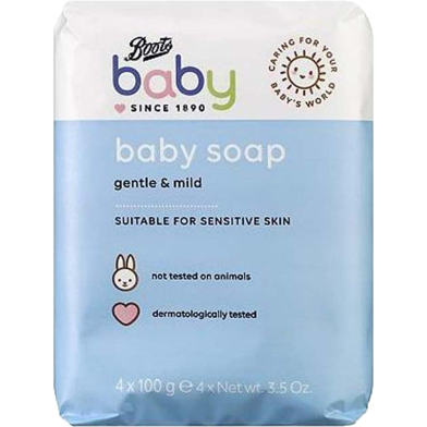 Boots Baby Soap Gentle and Mild 4x100 gm image
