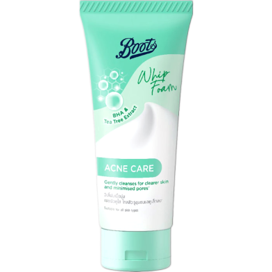 Boots Bha And Tea Tree Extract Acne Care Whip Foam 100ml image