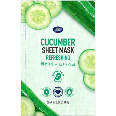 Boots Cucumber Sheet Mask – 20ml image