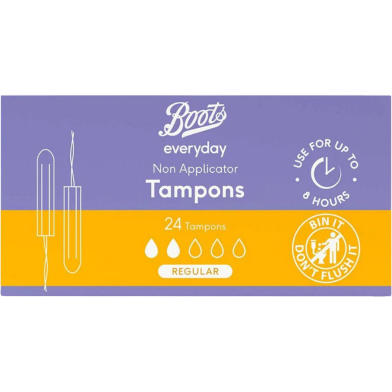 Boots Everyday Non Applicator 24 Tampons Regular image
