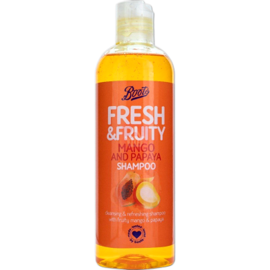 Boots Fresh and Fruity Mango and Papaya Shampoo 500ml image
