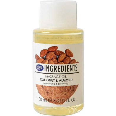 Boots Ingredients Coconut And Almond Massage Oil 100 ml image