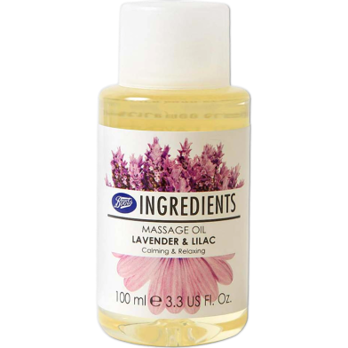 Boots Ingredients Lavender And Lilac Massage Oil 100 ml image