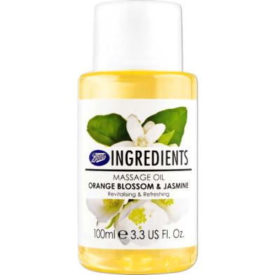 Boots Ingredients Orange Blossom And Jasmine Massage Oil 100 ml image