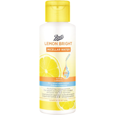 Boots Lemon Bright Micellar Water - 100ml image