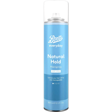 Boots Natural Hold Hairspray Perfumed 300ml image