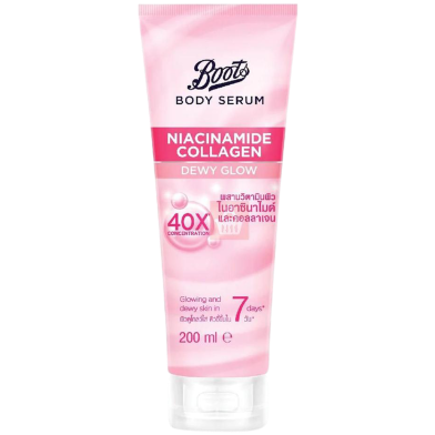 Boots Niacinamide Collagen Dewy Glow Body Serum 200 ml image