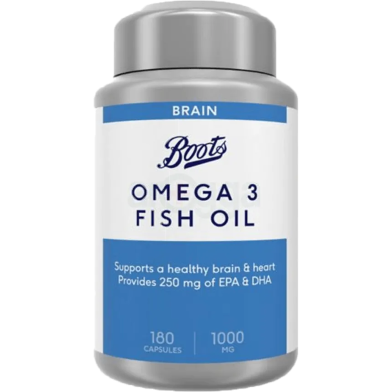 Boots Omega 3 Fish Oil 1000 mg 180 Capsules image
