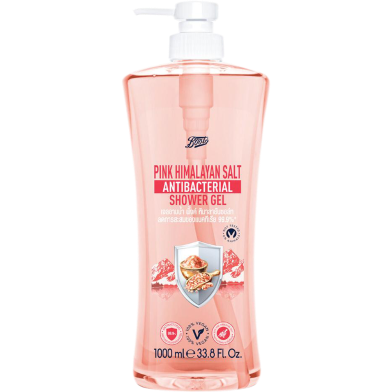 Boots Pink Himalayan Salt Anti. Shower Gel Pump 1000 ml image