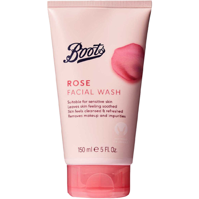 Boots Rose Facial Wash 150ml image