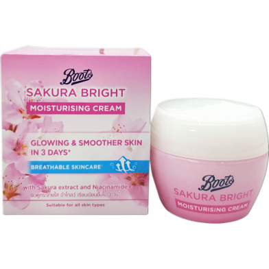 Boots Sakura Bright Moisturizing Cream 50ml image