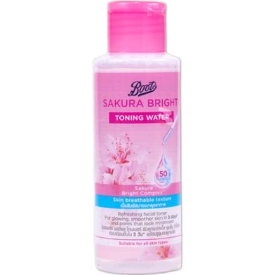 Boots Sakura Bright Toning Water 100ml image
