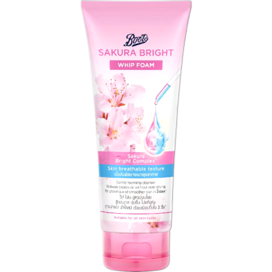 Boots Sakura Bright Whip Foam 100ml image