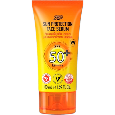 Boots Sun Protection Face Serum SPF50 50ml image