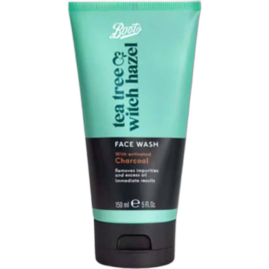 Boots Tea Tree and Witch Hazel Foaming Face Wash – 150ml-(Boots) image