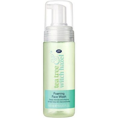 Boots Tea Tree and Witch Hazel Foaming Face Wash – 150ml image