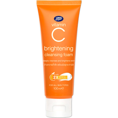 Boots Vitamin C Brightening Cleansing Foam 100ml image