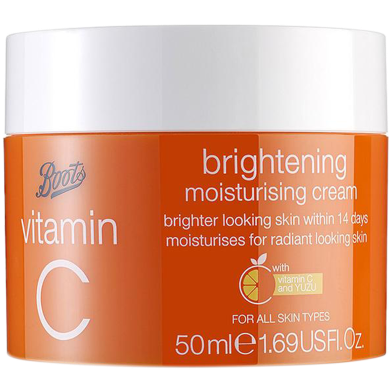 Boots Vitamin C Brightening Moisturizing Cream - 50ml -5045094514465 image