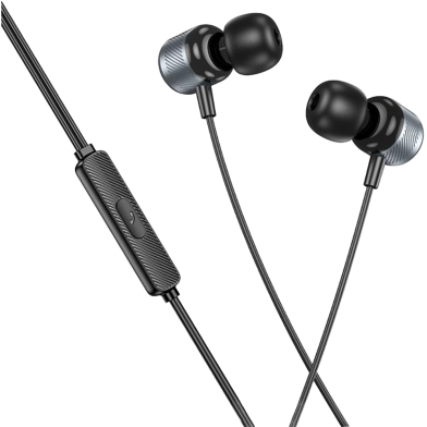 Borofone BM93 Platino Universal 3.5mm Wired Earphones with Microphone image