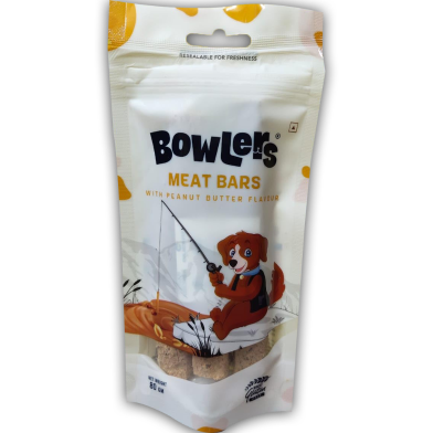 Bowlers Meat Bars With Peanut Butter Flavour 80 gm image