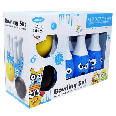 Bowling Set Toy with Emoji drawing for Kids ( Bowling Game Set 6 Bottles and 2 Balls ) 8825BI -365681155 image