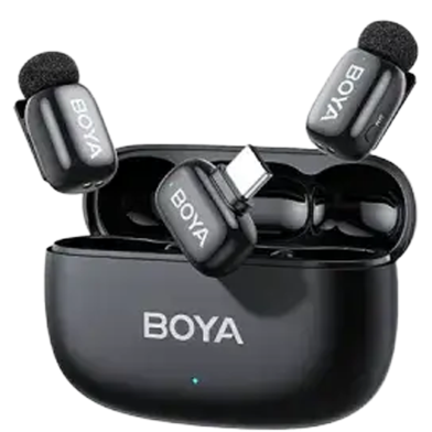 Boya Mini 2-02 Ai Noise Cancellation Super Mini Wireless Microphone image