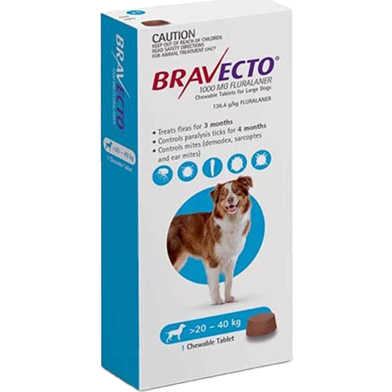 Bravecto Chews For Dogs L 20-40 kg image