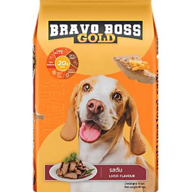 Bravo Boss Gold All Age Dog Food Liver Flavor 10 kg image