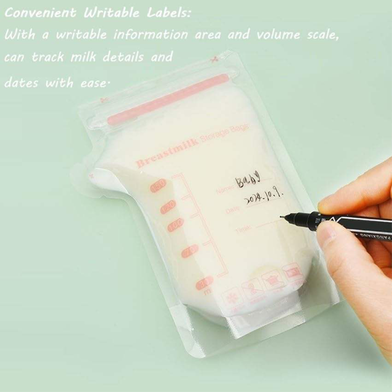 Breast Milk Storage Bags Moisture-Proof And Leak-Proof Food Freezer Breast Milk Storage Bags 200 ml 10 Pcs Slide 5
