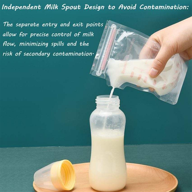 Breast Milk Storage Bags Moisture-Proof And Leak-Proof Food Freezer Breast Milk Storage Bags 200 ml 10 Pcs Slide 2