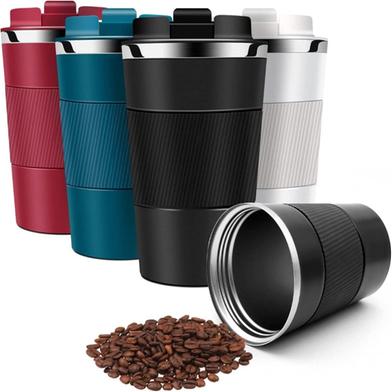 Breteil Travel Mugs 500ml Vacuum Insulated Coffee Cup Reusable Thermos Coffee Mug Portable Travel Mug with Leakproof Lid Stainless Steel Thermal Mug for Car/Outdoor/Picnic/Office/School image