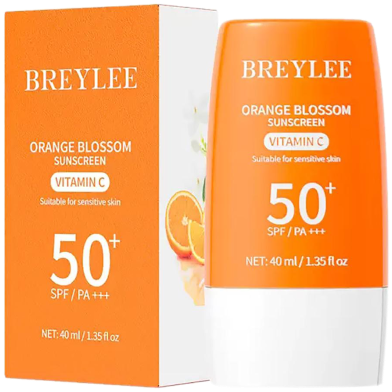 Breylee Vitamin C Sunscreen Brightening Orange Blossom 50 plus SPF PA triple plus 40ml image
