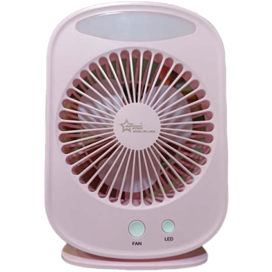 Bright Star BS-L2895 Rechargeable AC/DC Multiple Modes Portable Fan - Pink image